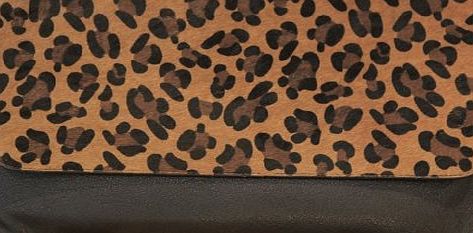 Aimerfeel Leopard Print designer Handbag with shoulder strap, 2 way shoulder bag and hand held bags, a large envelope shape by aimerfeel lingerie
