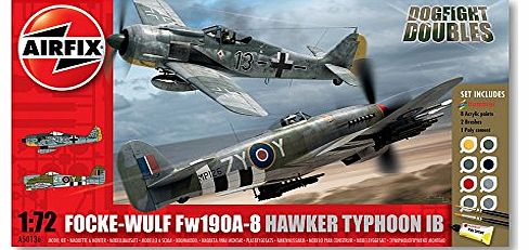 Airfix 1:72 Focke Wulf Fw190A-8 and Hawker Typhoon Ib Dogfight Doubles Gift Model Set