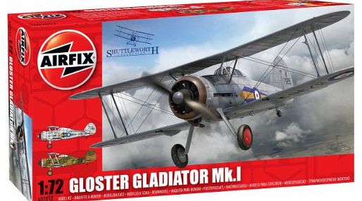 Airfix 1:72 Gloster Gladiator MkI Aircraft Model Kit