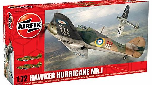 1:72 Hawker Hurricane MkI Early Aircraft Model Kit