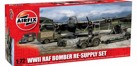 1:72 WWII Bomber Re-Supply Dioramas and Buildings Model Set