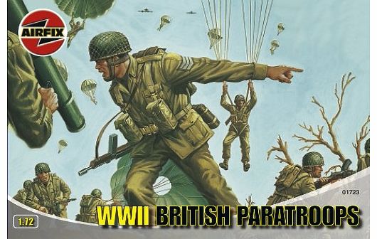 A01723 WWII British Paratroops 1:72 Scale Series 1 Plastic Figures