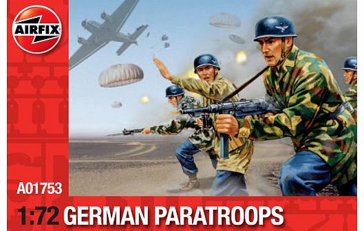 Airfix A01753 WWII German Paratroops 1:72 Scale Series 1 Plastic Figures