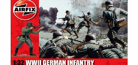 A02702 WWII German Infantry 1:32 Scale Series 2 Plastic Figures