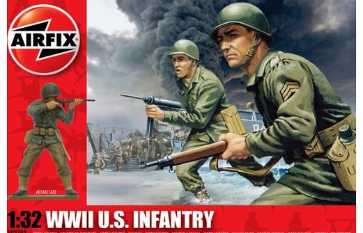 Airfix A02703 WWII US Infantry 1:32 Scale Series 2 Plastic Figures