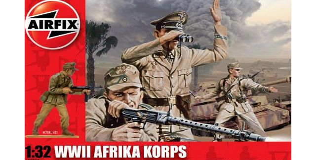 Airfix A02708 WWII Africa Korps 1:32 Scale Series 2 Plastic Figures