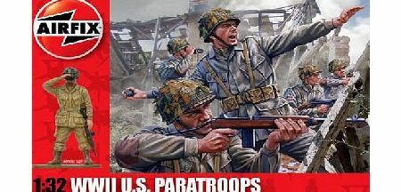 A02711 WWII US Paratroopers 1:32 Scale Series 2 Plastic Figures