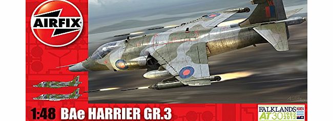 Airfix A05102 BAe Harrier GR3 1:48 Scale Series 5 Plastic Model Kit