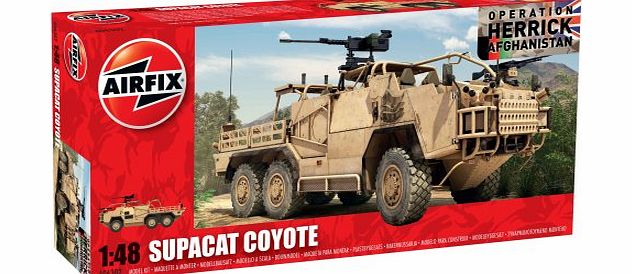 Airfix A06302 Coyote Tactical Support Vehicle - TSV 1:48 Scale Series 6 Plastic Model Kit