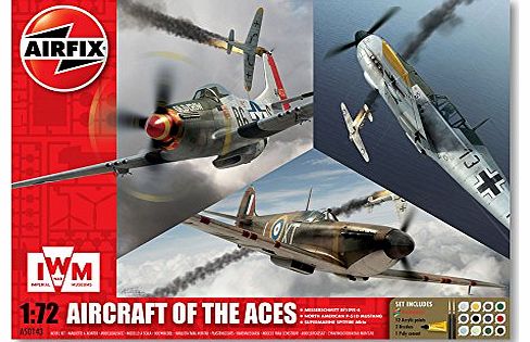 Airfix A50143 Aircraft of the Aces 1:72 Scale Plastic Model Gift Set