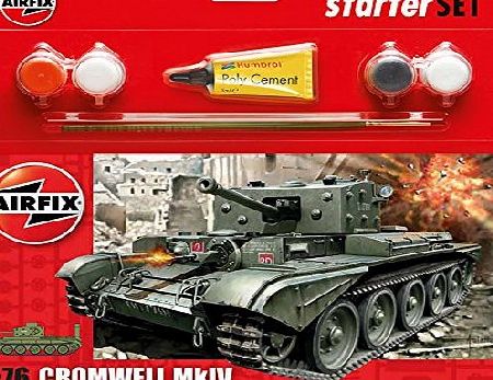 Airfix A55109 Cromwell Cruiser 1:76 Scale Model Small Starter Set