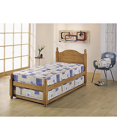 Airsprung Beds Pine Wood Bed with Guest Bed