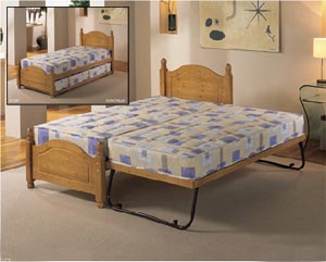 Columbia 3FT Single Wooden Guest Bed Frame Only