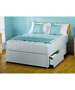 airsprung Ortho Deluxe Double Divan - 2 Drawers