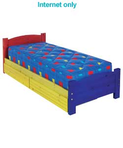 airsprung Tiny Tots Patch Pine Bed/Anti Dust Mite Mattress