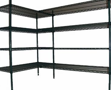 MULTI PURPOSE 4 tier shelving unit SUITABLE FOR KITCHEN, CATERING & REFRIGERATION, FRESH PRODUCE, OUTDOOR & GENERAL STORAGE (355x1070 mm Shelving)