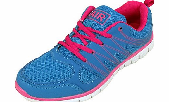 Airtech Womens Shock Absorbing Girls Running Trainers Jogging Gym Fitness Trainer Shoe 8
