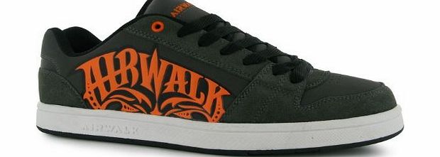 Airwalk Mens Triple X Mens Skate Shoes Charcoal 11