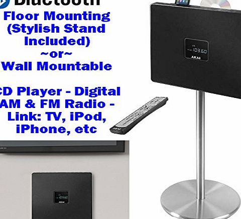 100 watt Slim Music Centre (3 year Guarantee) CD player - Digital AM & FM Radio - Alarm Clock - iPod / iPhone Cradle - TV Link (Soundbar) - AUX In 3.5mm jack (Link to MP3 player, iPhone, iPad
