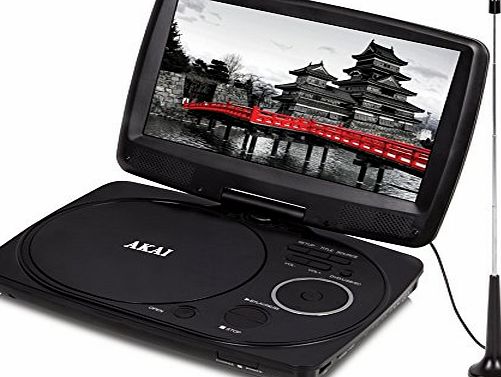 Akai A51003 10-Inch Portable DVD Player with Digital TV Tuner - Black