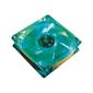 AKASA 80mm Crystal Green case Fan Green LED RPM control