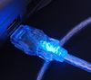 AKASA USB 2.0 Luminous Blue - 1.8 m Cable (USB180-BL)
