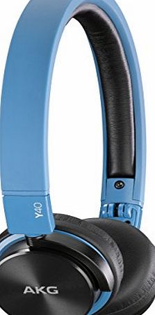 AKG Y40 Mini On-Ear Headphone with Remote/Microphone and Detachable Cable - Blue