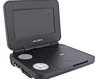 7 Inch Portable DVD Player - Pink, White, Black or Silver (Black) (Package may vary)