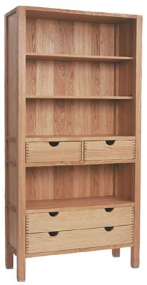 Bookcase with 4 Drawers
