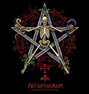 Alchemy Gothic Alcantagram Textile Poster