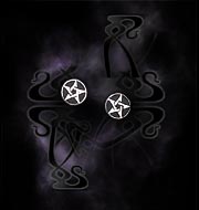 Alchemy Gothic Pentanoir Pair Of Earrings