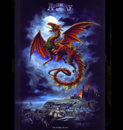 The Whitby Wyrm Textile Poster