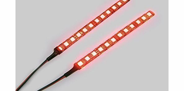 Alchemy Parts Ltd Super Bright Stick-on Auxiliary LED Brake Light / Rear Fog Light Strips for Motorcycles and Cars