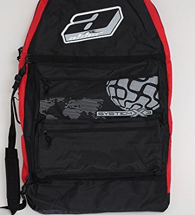 Alder System X3 44 inch Three board bodyboard bag - Red/Black