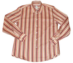 Alessandro Gheradeschi Long sleeved candy stripe shirt