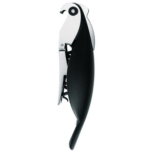 Alessi Parrot Sommelier Corkscrew- Black