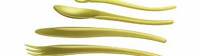Alessi Zlin Cutlery Set Yellow Cutlery Set