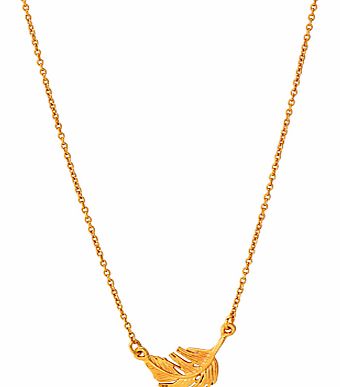 Little Feather Gold Necklace