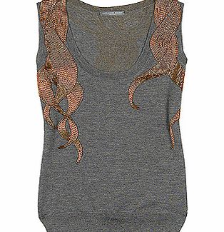 Alexander McQueen Cashmere tank top