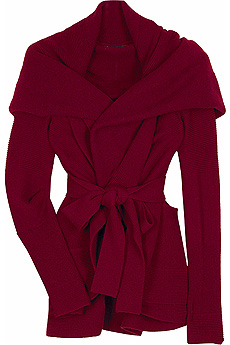 Alexander McQueen Hooded wrap cardigan