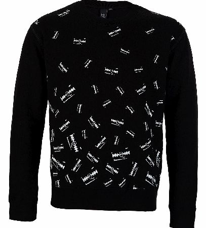 Alexander McQueen Razor Blade Print Sweatshirt