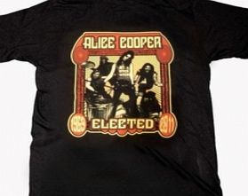 Alice Cooper Elected Band Mens Black T-Shirt X