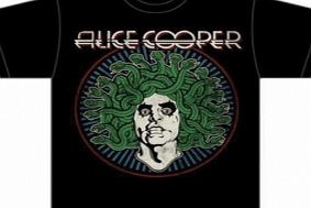 Alice Cooper Medusa Vintage Mens Black T-Shirt XXL