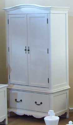 DOUBLE WARDROBE WITH DRAWER PAINTED