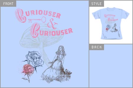alice In Wonderland (Curiouser) Fitted T-shirt
