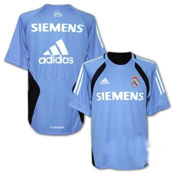 All 05/06 Jerseys Adidas Real Madrid Training Shirt (sponsored) - blue
