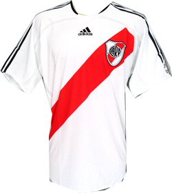 All 06-07 jerseys Adidas 06-07 River Plate home (no sponsor)