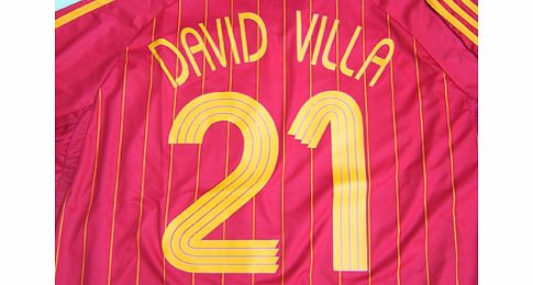 All 06-07 jerseys Adidas 06-07 Spain home (David Villa 21)