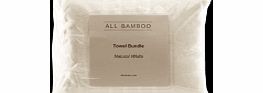 All Bamboo Towel Bundle Natural White 027585