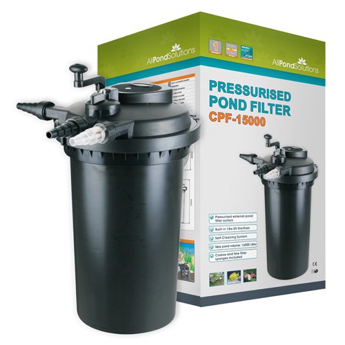 All Pond Solutions Pressurized Koi Pond Filter 16000 with 18w UV Steriliser Light - All Pond Solutions CPF-15000
